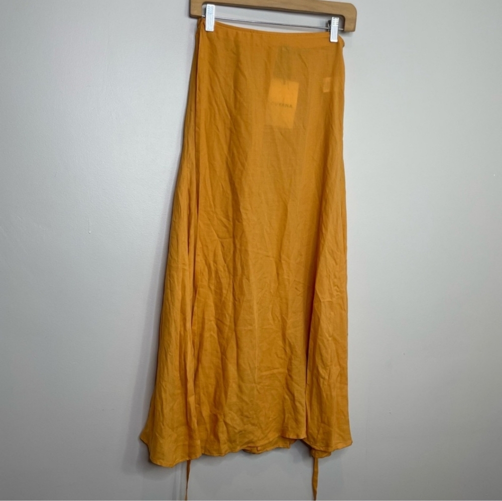 Cuyana Orange Maxi Skirt - Picture 4 of 6
